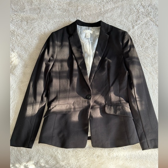 H&M black fitted blazer - Picture 1 of 5